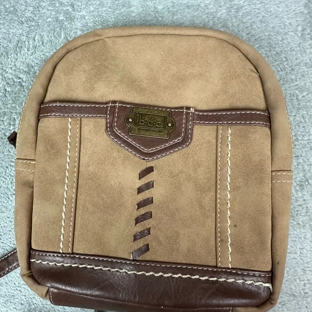 B.O.C Born Concept Chocolate‎ Brown One Size Saddle Leather Backpack Purse